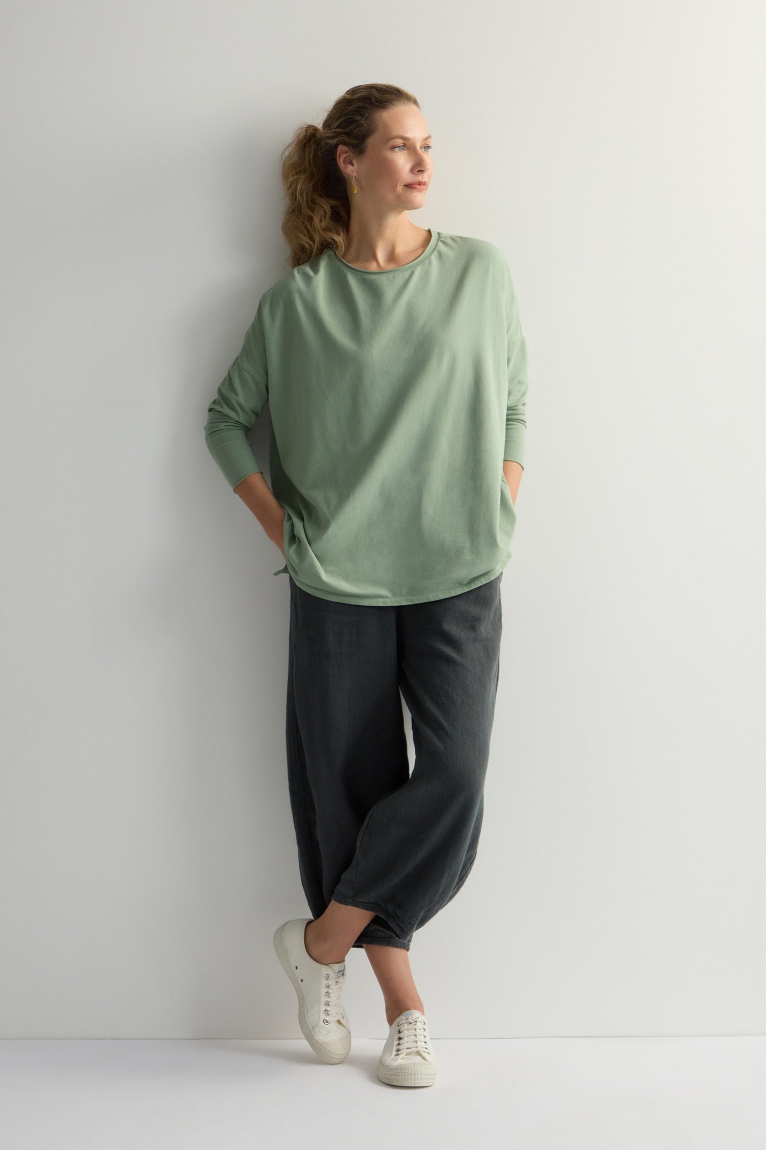 Cotton Jersey Relaxed Top