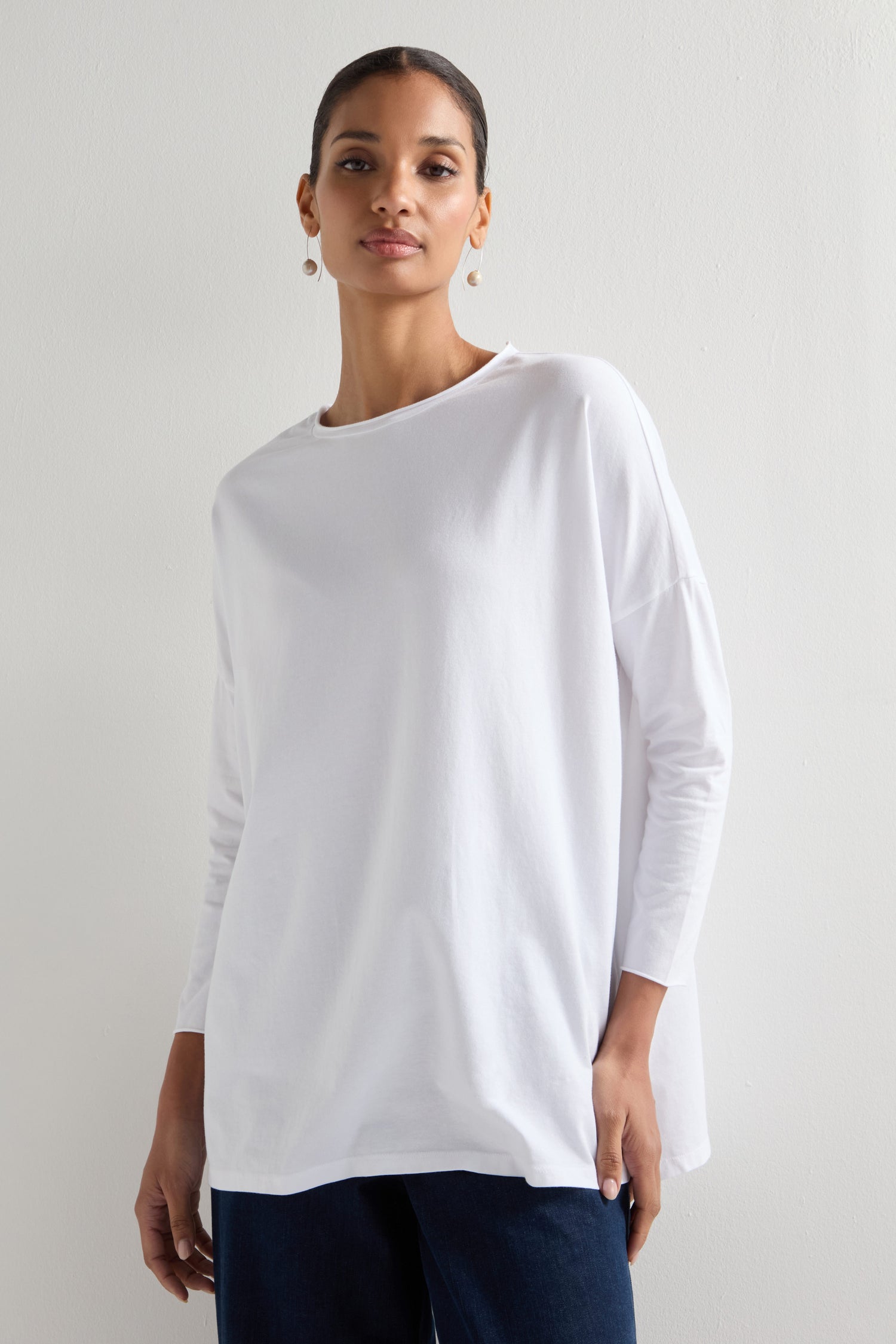 Cotton Jersey Relaxed Top