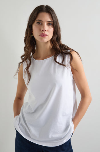 Cotton Jersey Boxy Vest