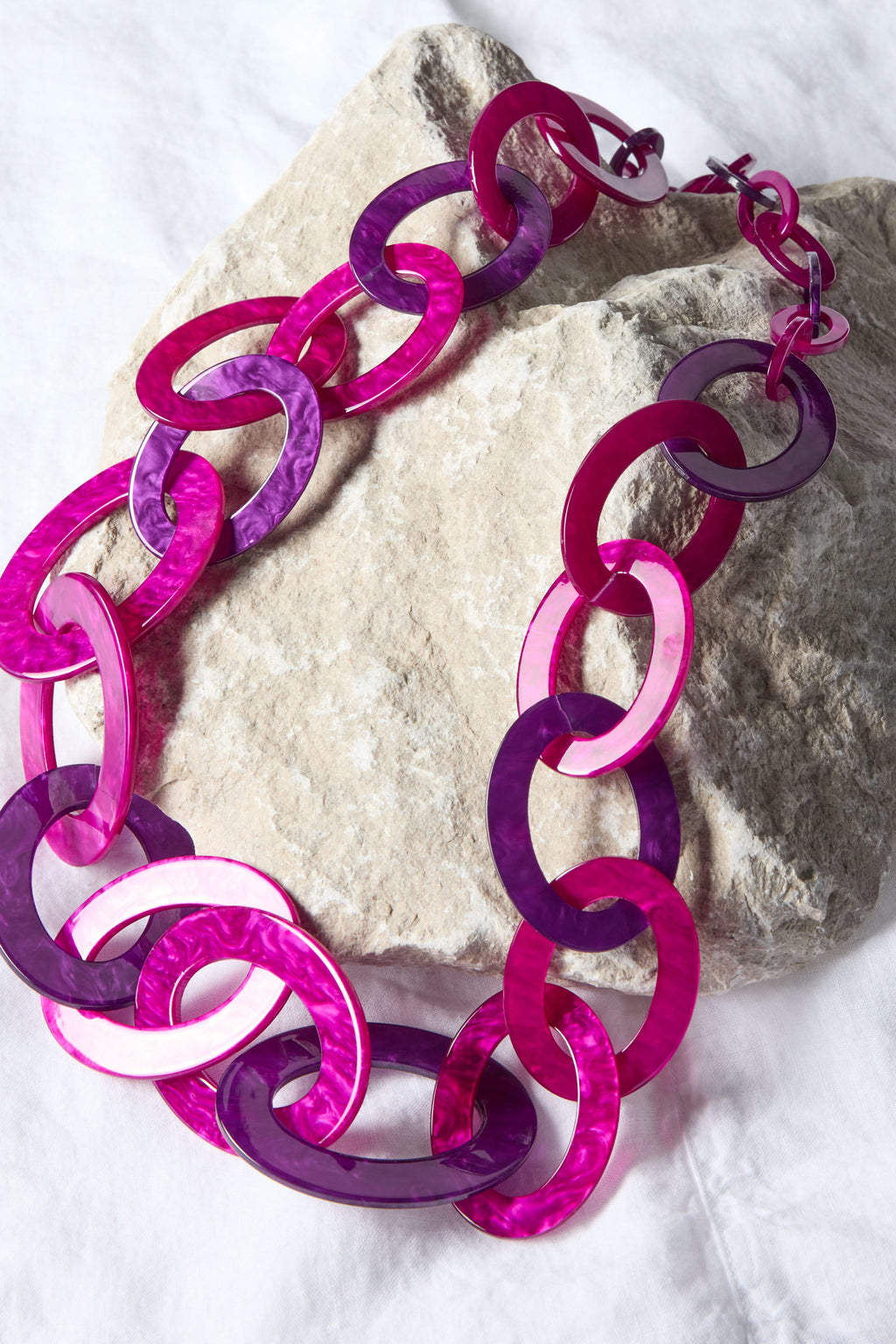 Chunky pink store necklace