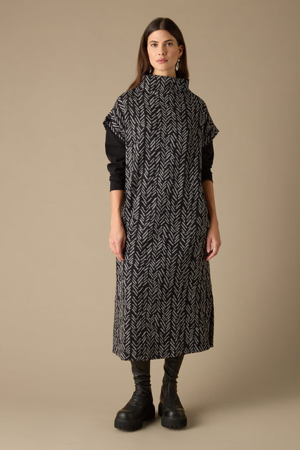 Herringbone Jersey Jacquard Tabard