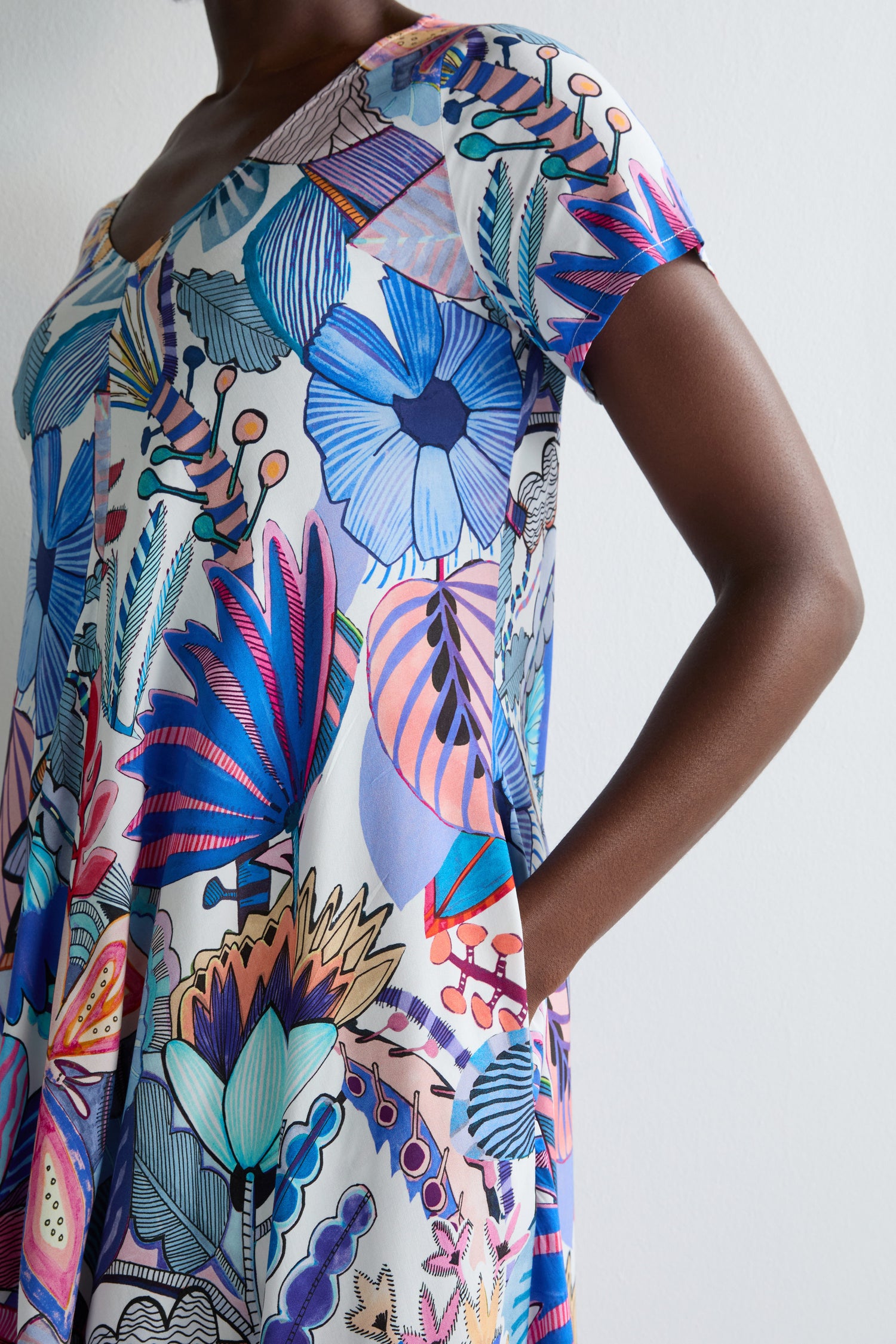 Fantasy Forest Bias Cut Dress