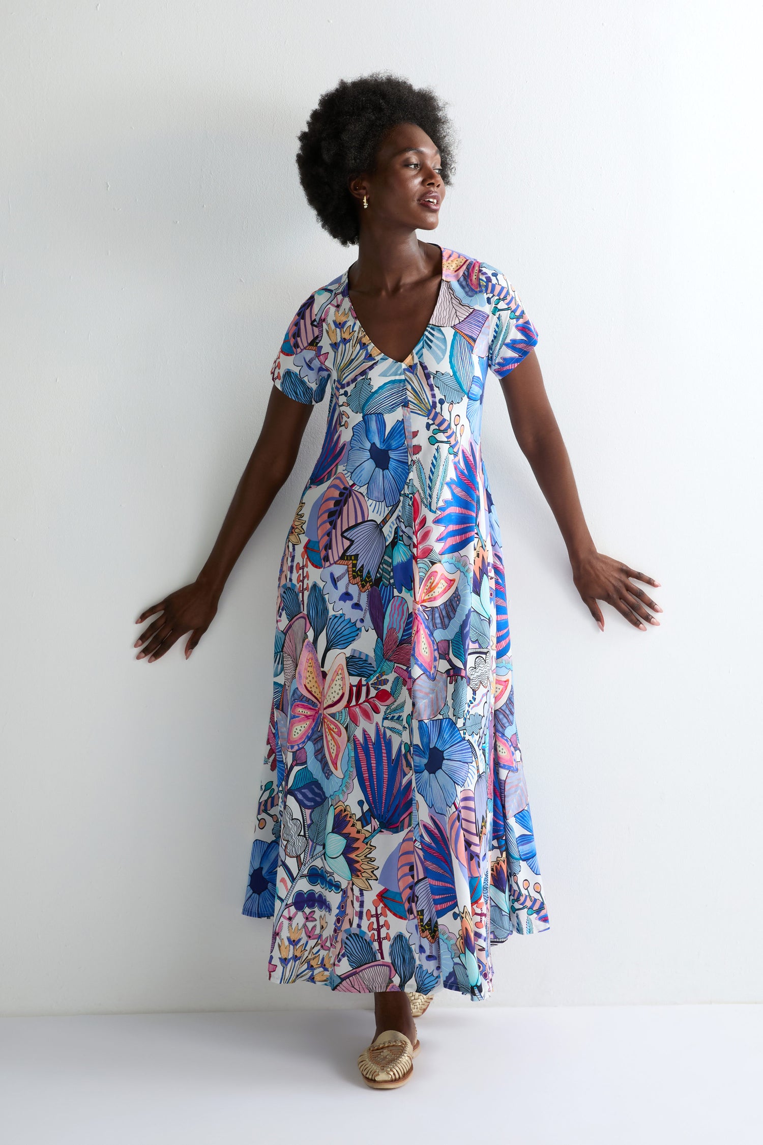 Fantasy Forest Bias Cut Dress