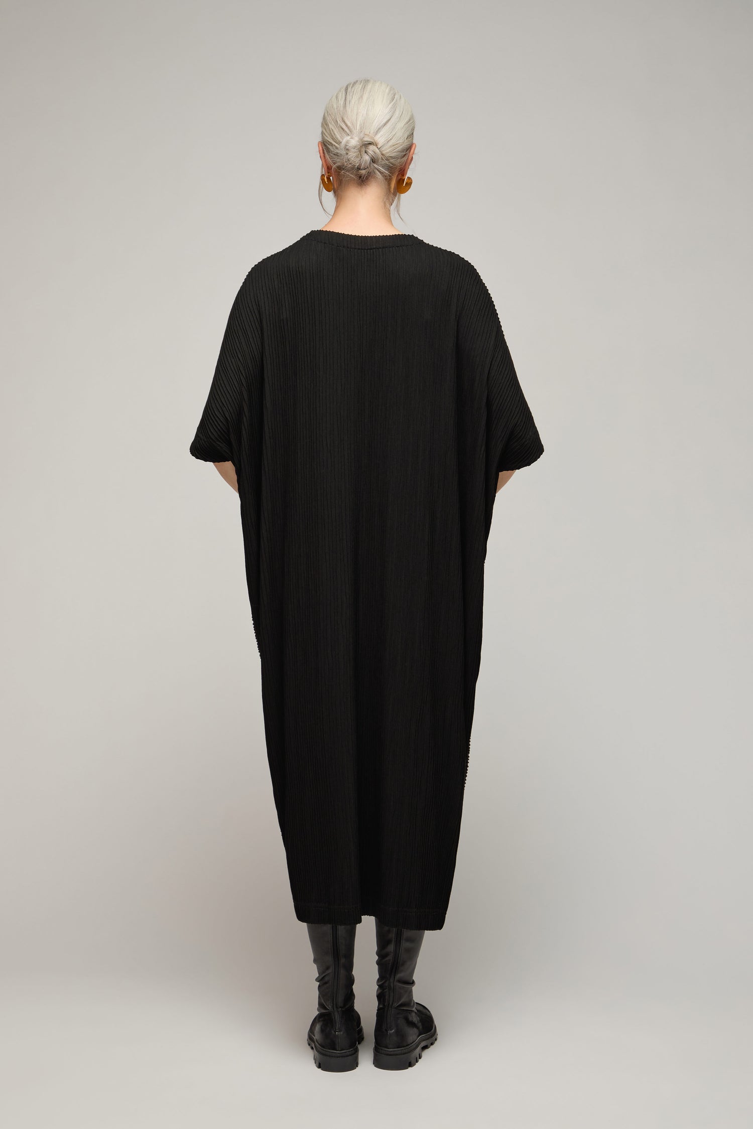Textured Wave Jersey Dress