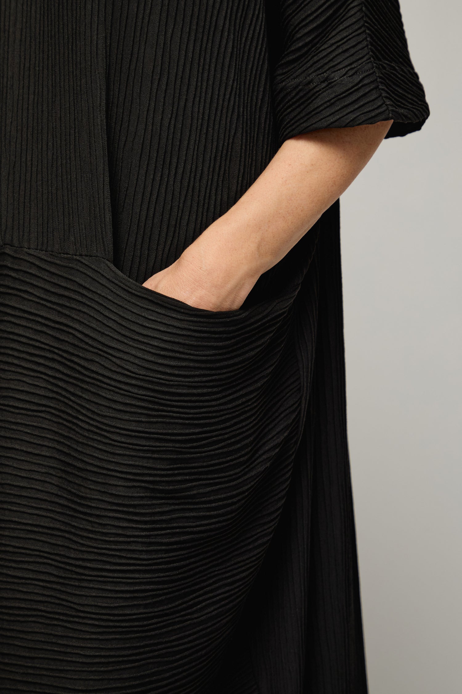Textured Wave Jersey Dress