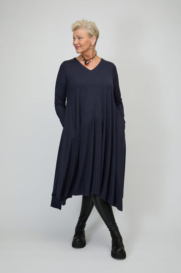 Soft Viscose Jersey Flared Dress – Sahara
