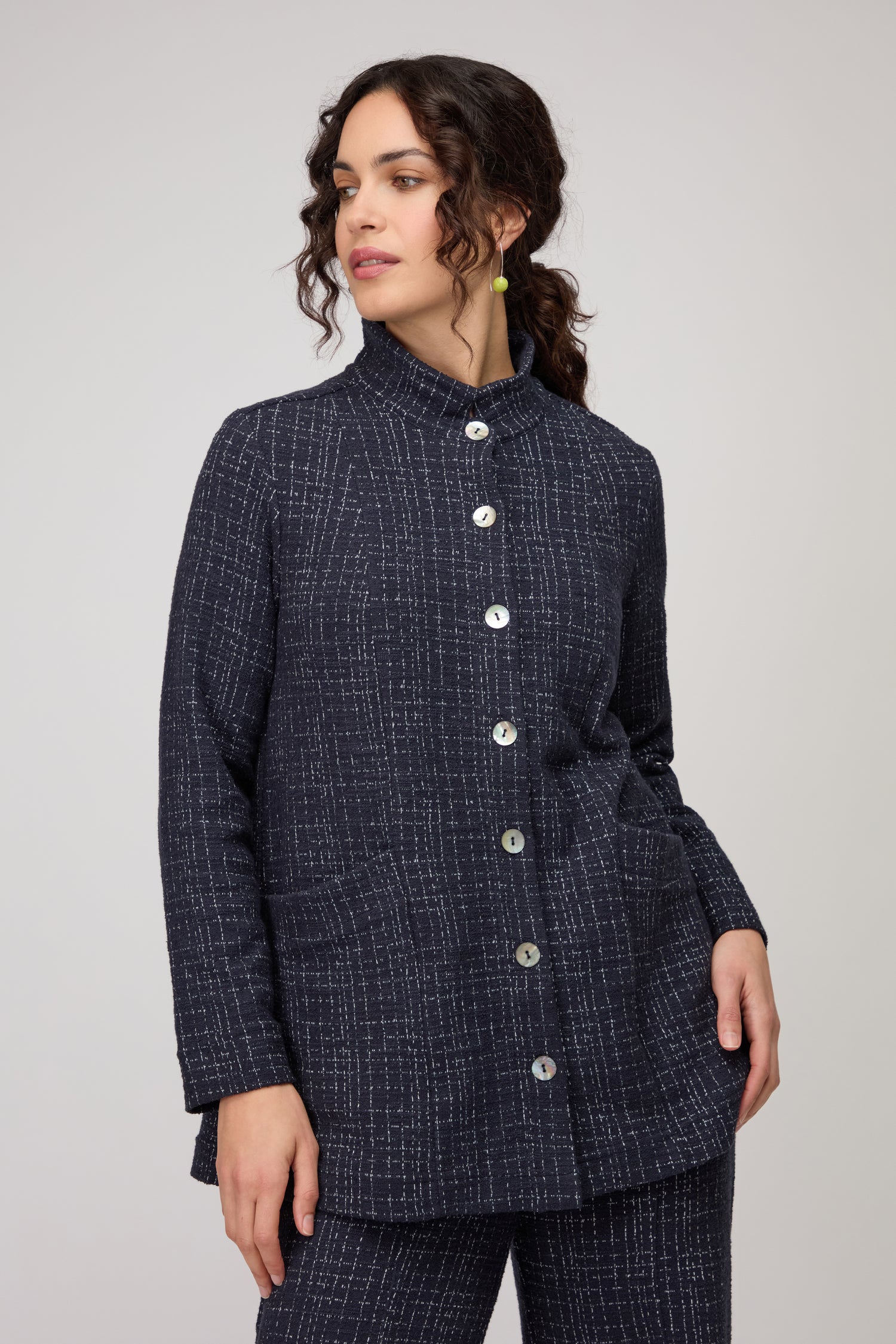 Boucle Cotton Jersey Jacket