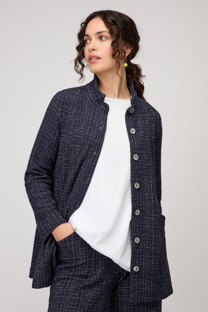 Boucle Cotton Jersey Jacket