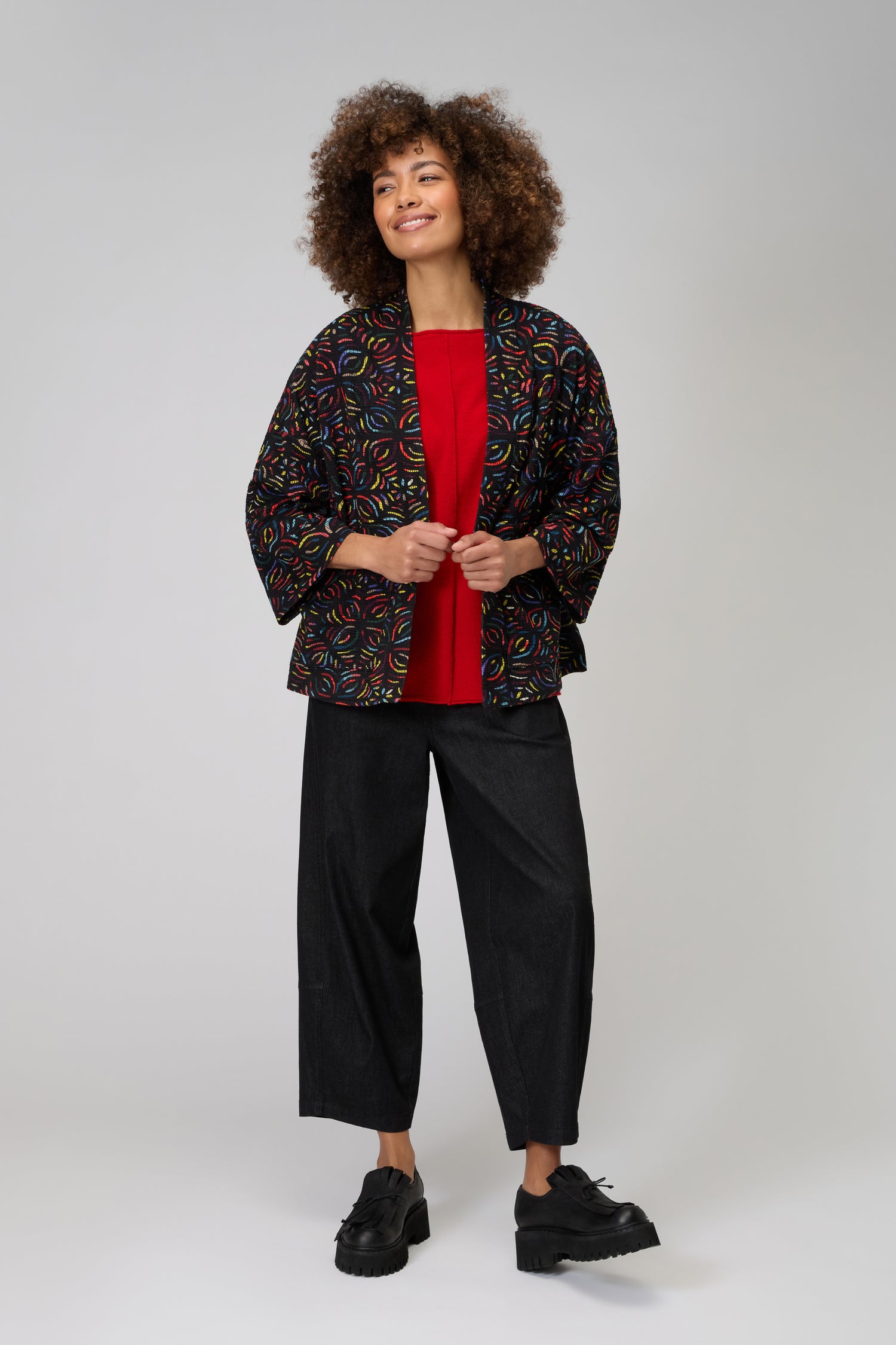 Mosaic Jacquard Jersey Jacket