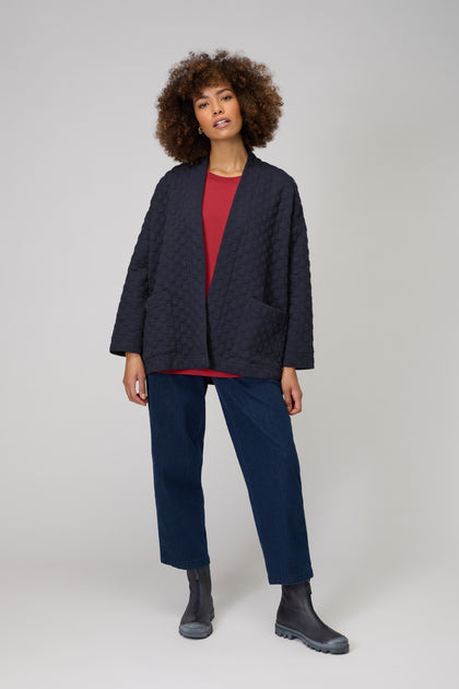 Bubble Textured Jersey Jacket