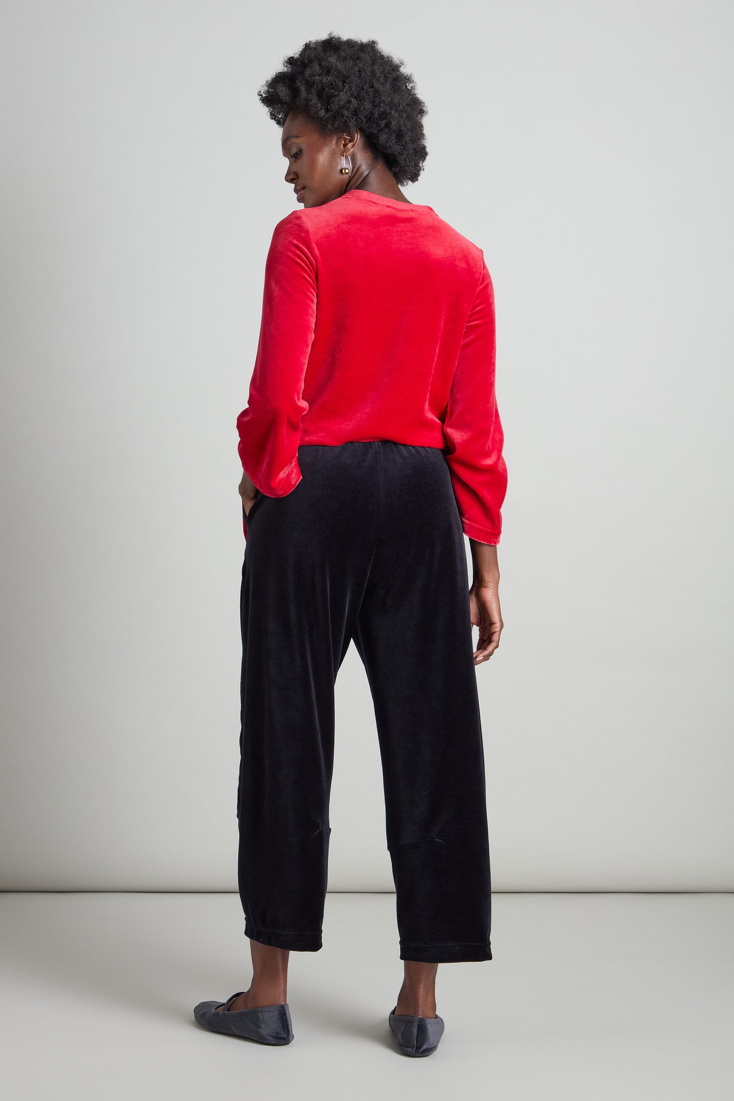 Velvet Jersey Bubble Trouser