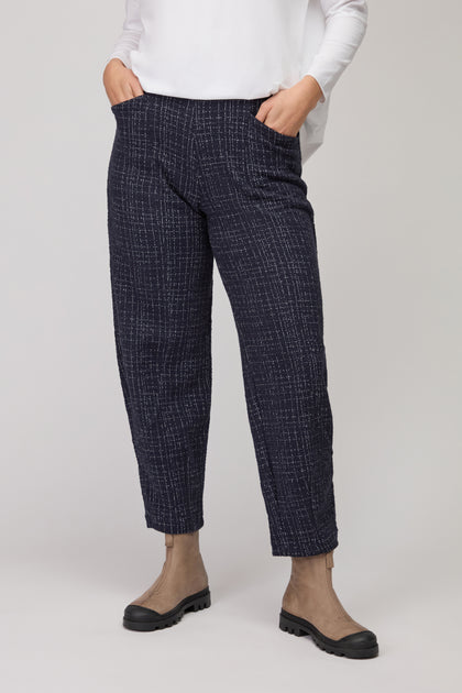 Boucle Cotton Jersey Bubble Trouser