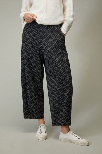 Square Jacquard Jersey Trousers