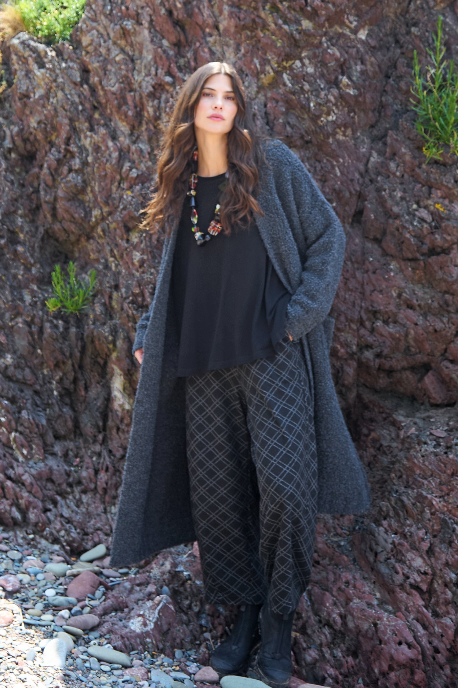 Square Jacquard Jersey Trousers