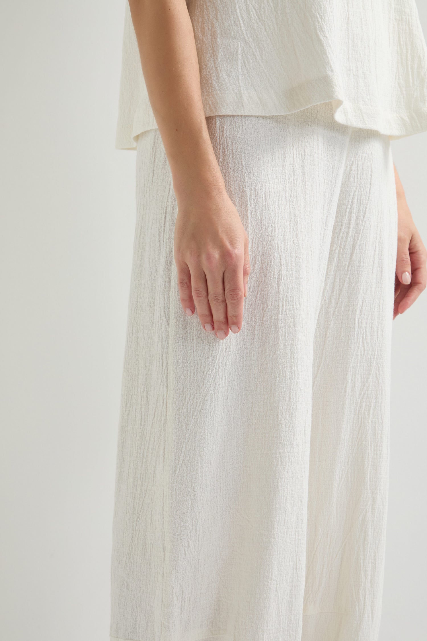 Linen Viscose Bubble Trouser