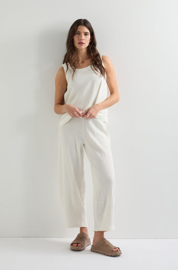 Linen Viscose Bubble Trouser