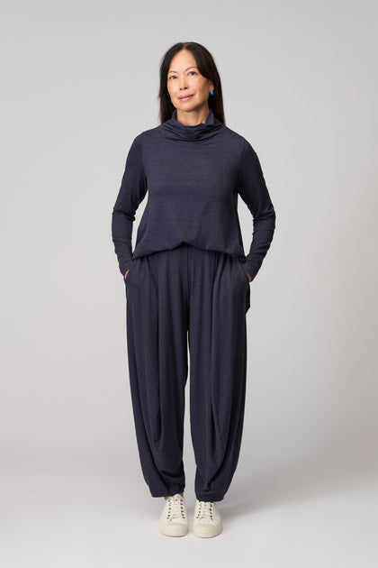 Soft Viscose Jersey Bubble Trousers