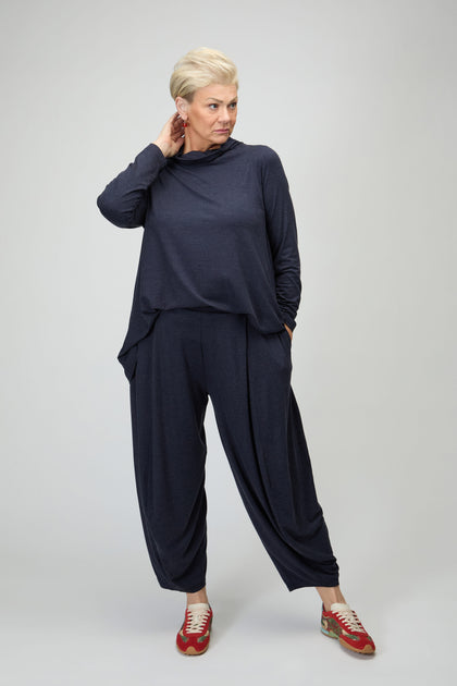 Soft Viscose Jersey Bubble Trousers
