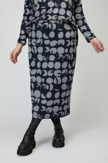 Brushed Jersey Spotted Tube Skirt