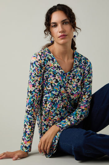 Colourful Confetti Jersey Top