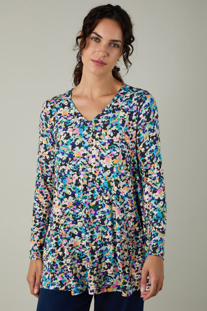 Colourful Confetti Jersey Top