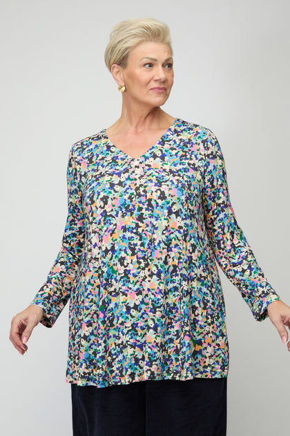 Colourful Confetti Jersey Top