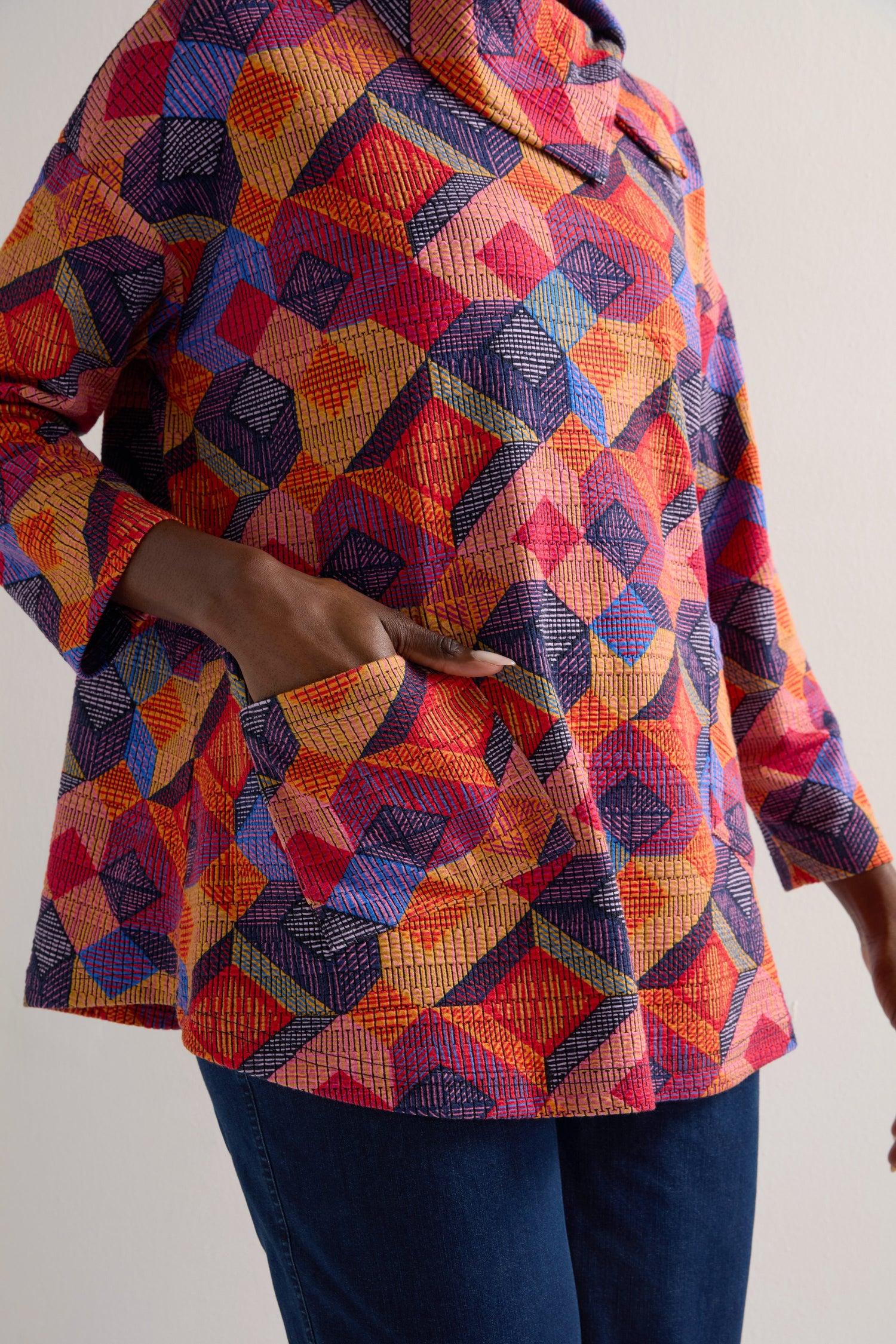 Bold Cubist Print Tunic