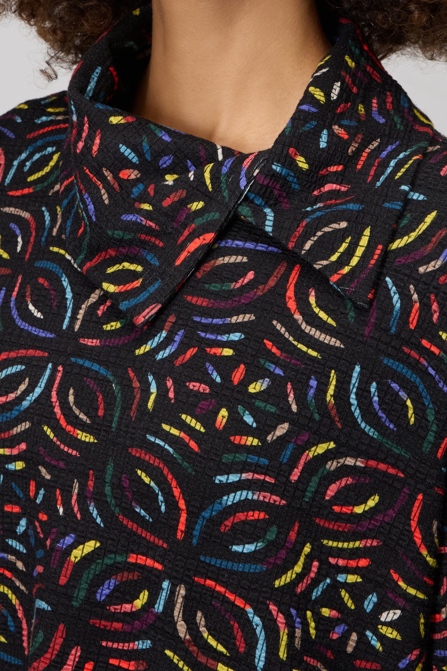 Mosaic Jacquard Jersey Top