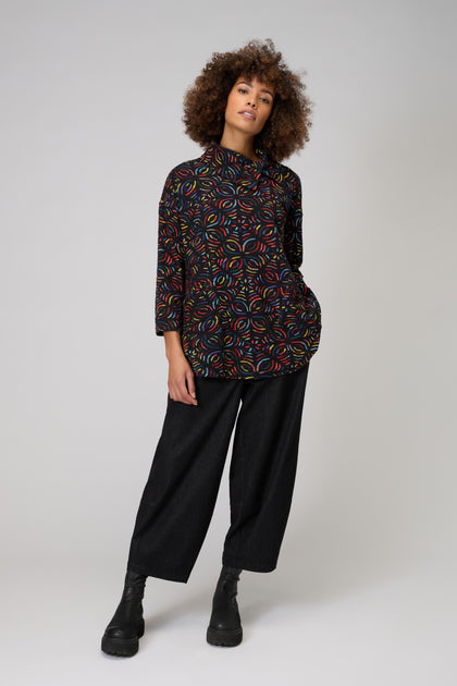 Mosaic Jacquard Jersey Top