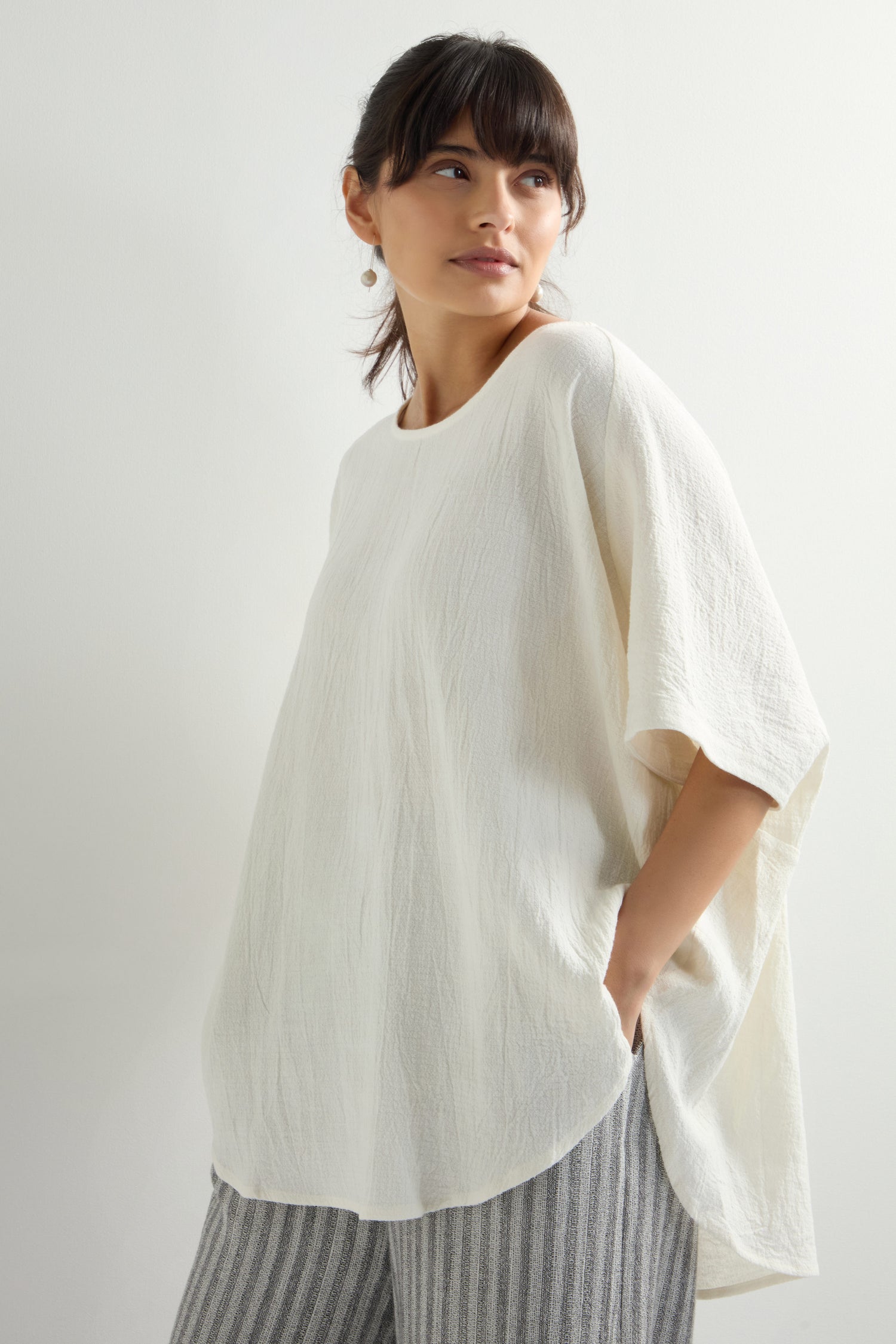 Linen Viscose Relaxed Top