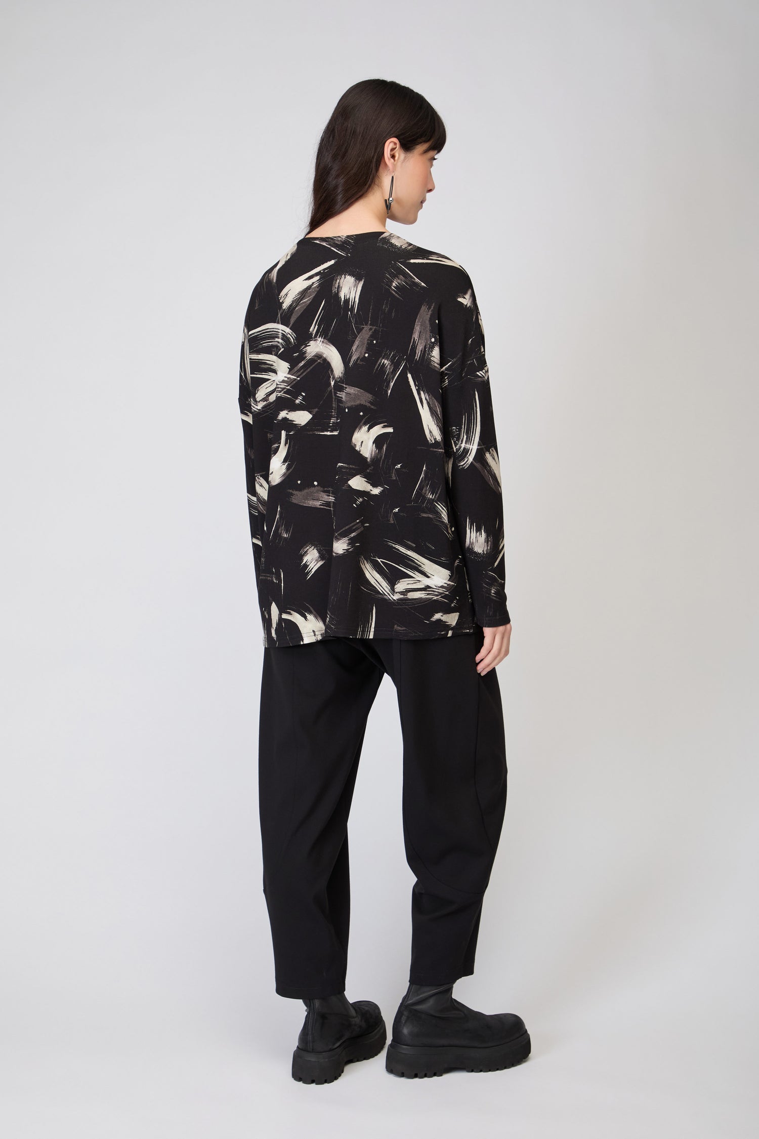 Painted Brushstrokes Jersey Top