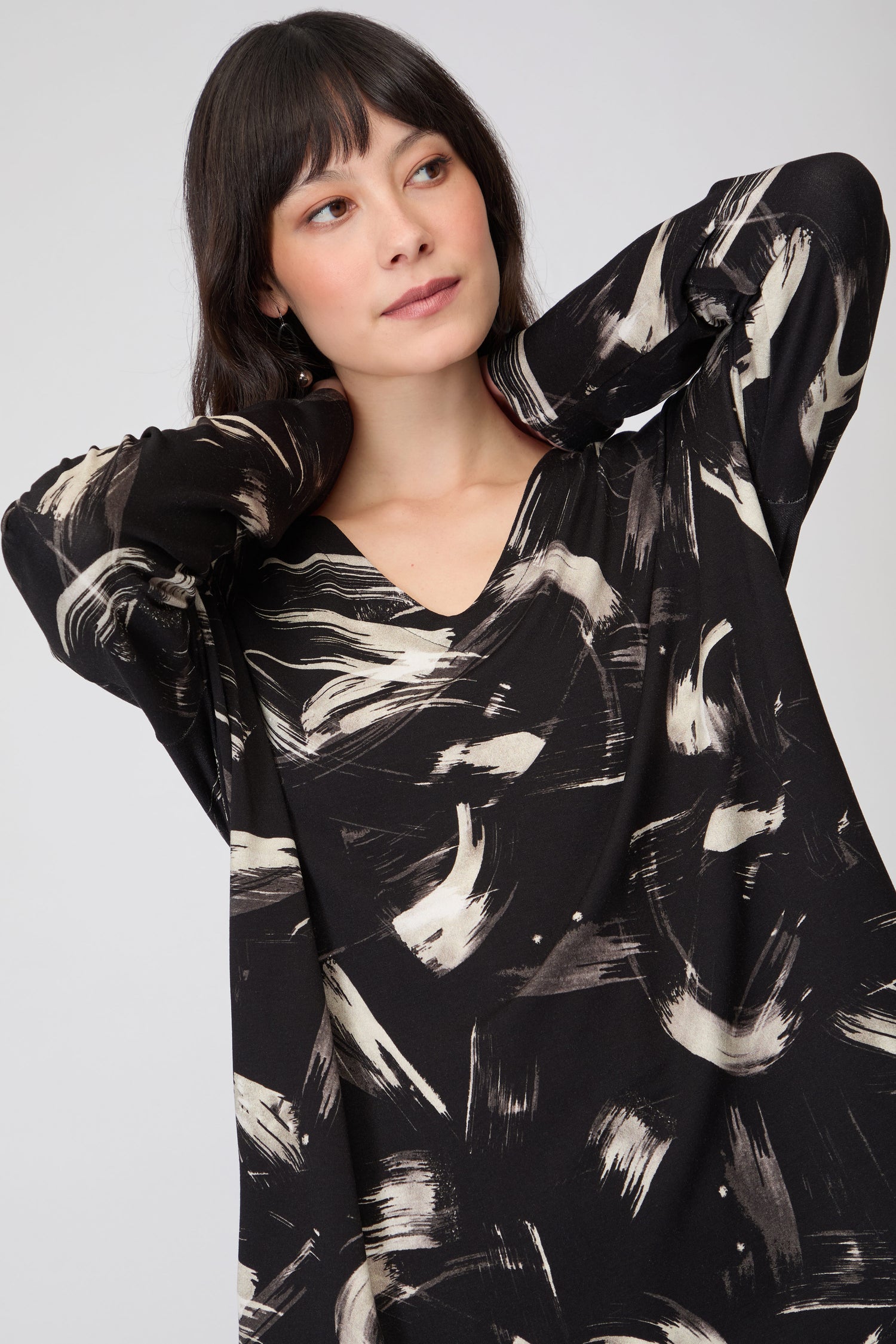 Painted Brushstrokes Jersey Top