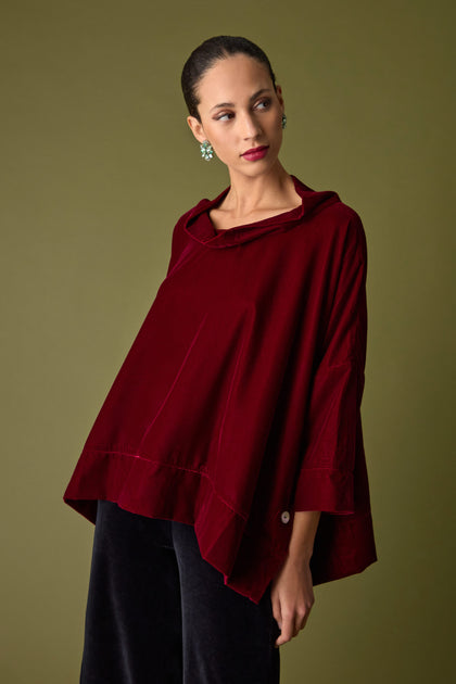 Cowl Neck Boxy Top