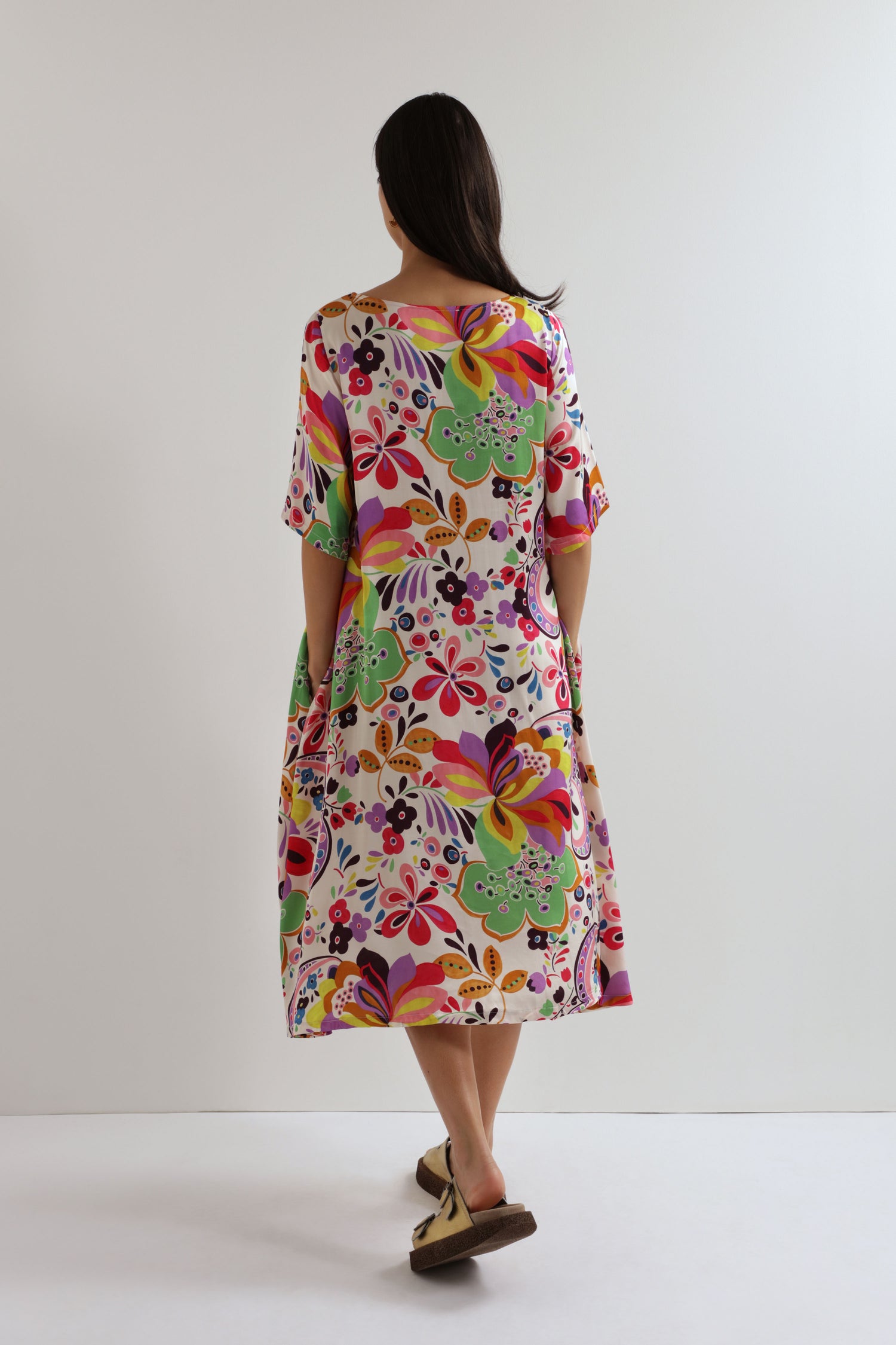Flower Power Flared Dress