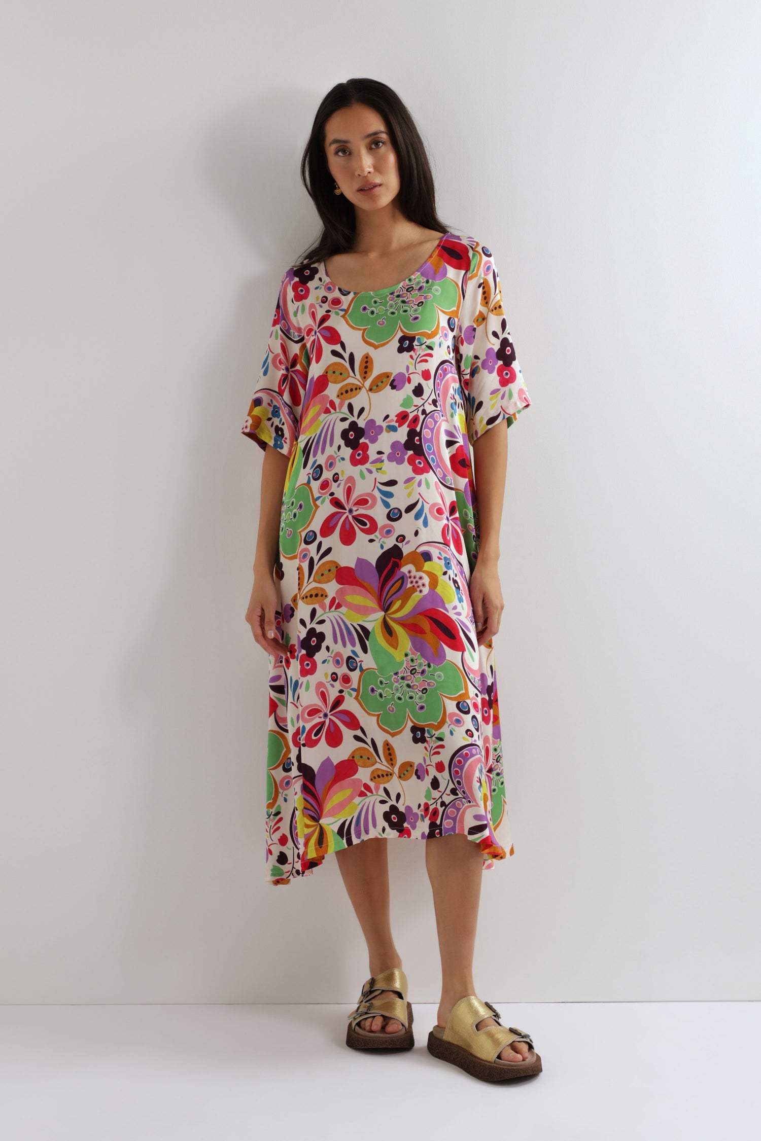 Flower Power Flared Dress
