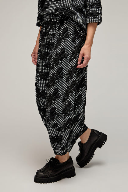 Gingham Flower Bubble Trousers