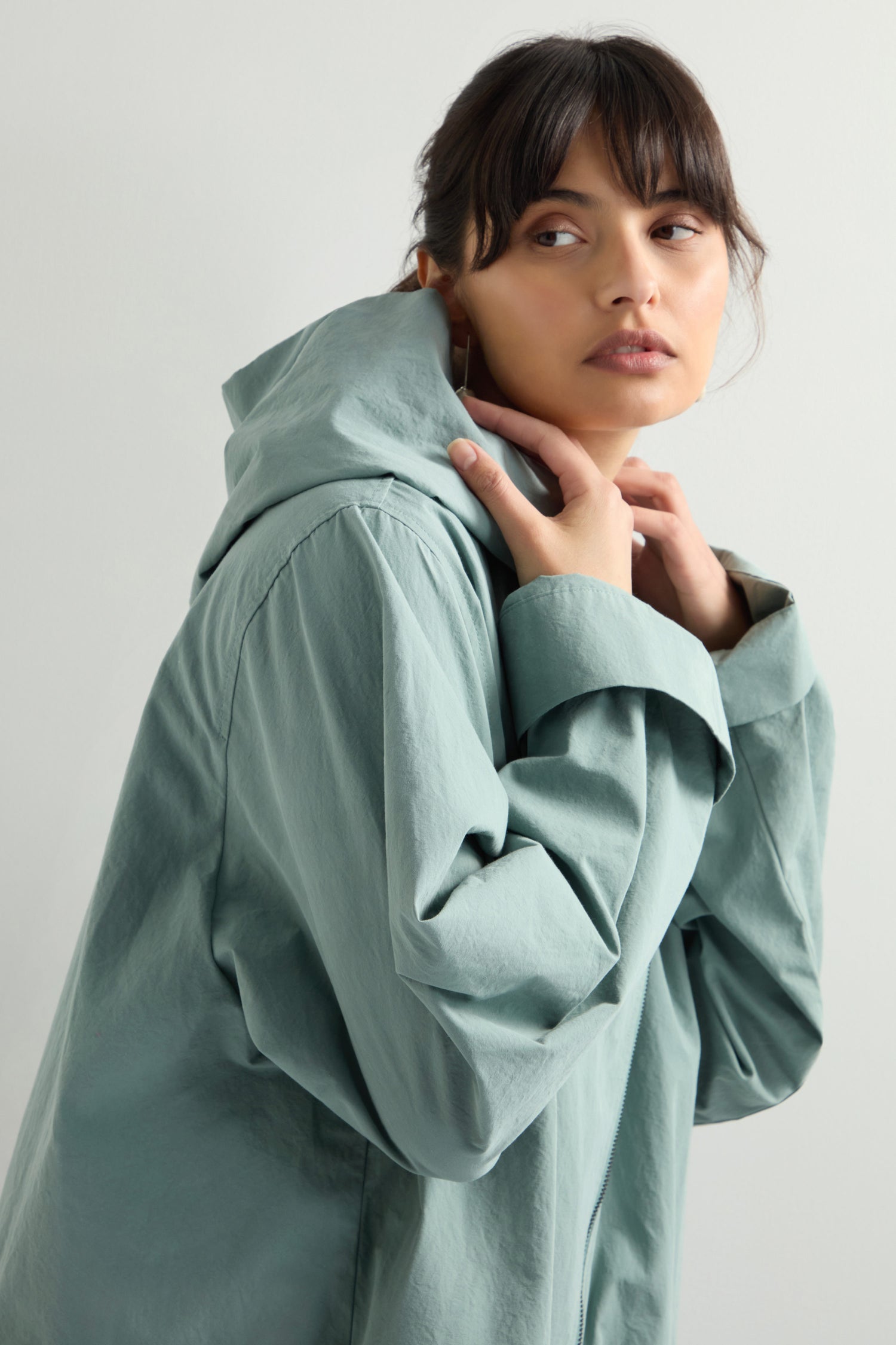 Hooded Asymmetric Jacket