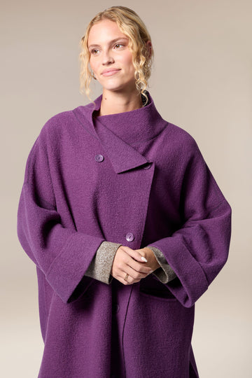 Boiled Wool Coat – Sahara