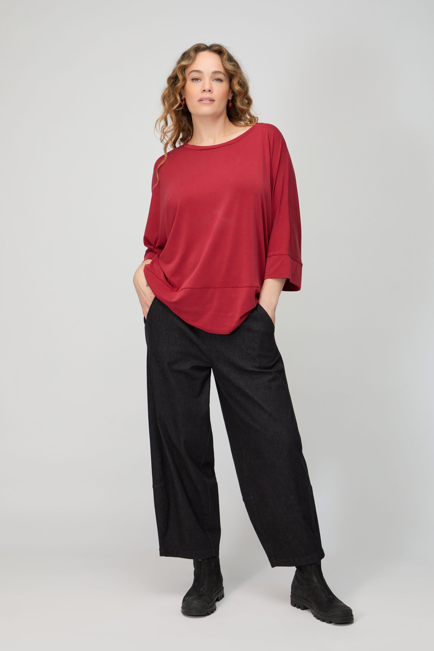 Modal Jersey Boxy Top