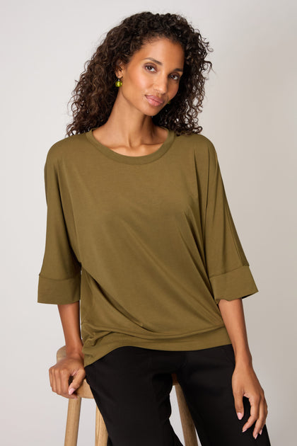 Modal Jersey Boxy Top