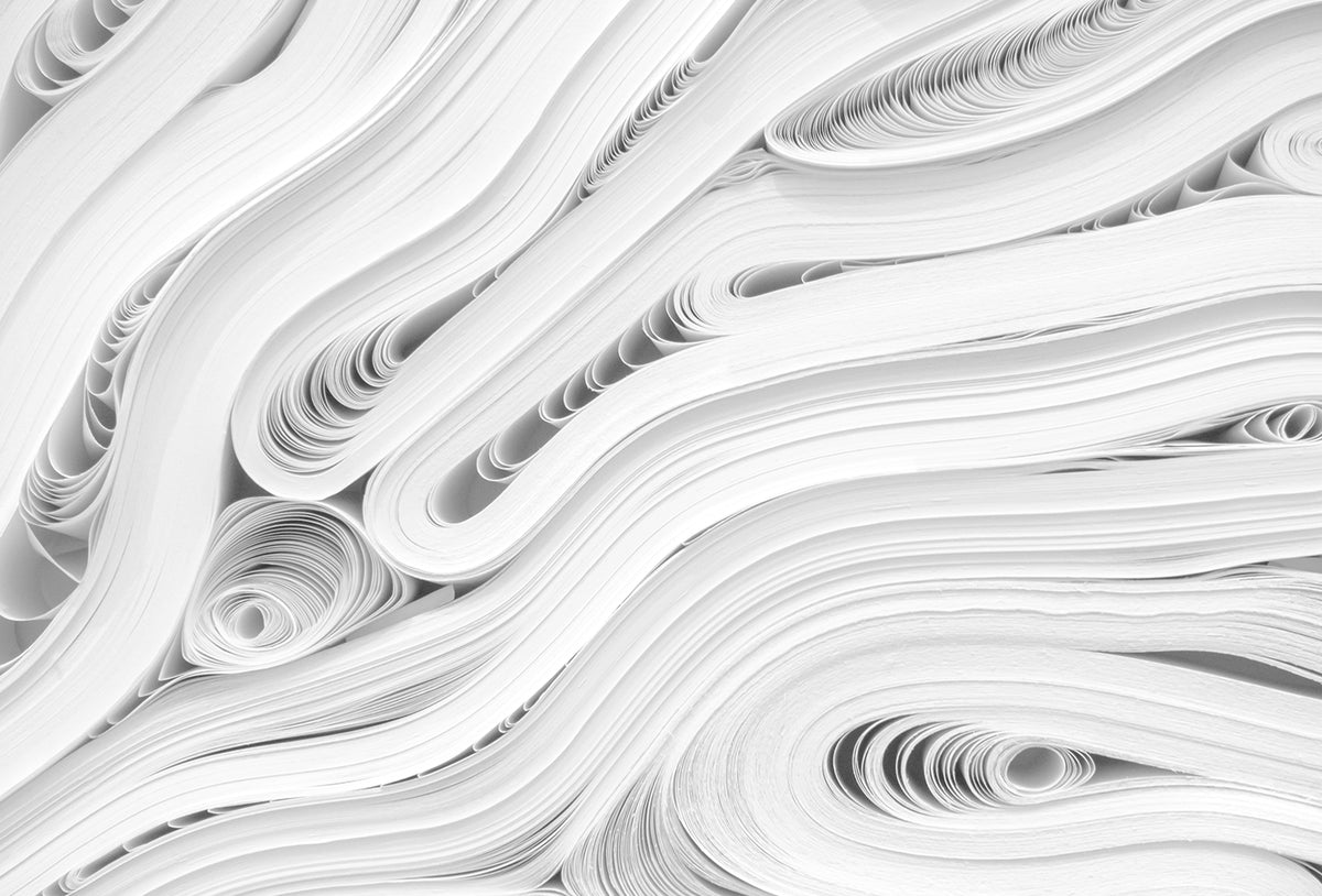 white paper in swirl pattern