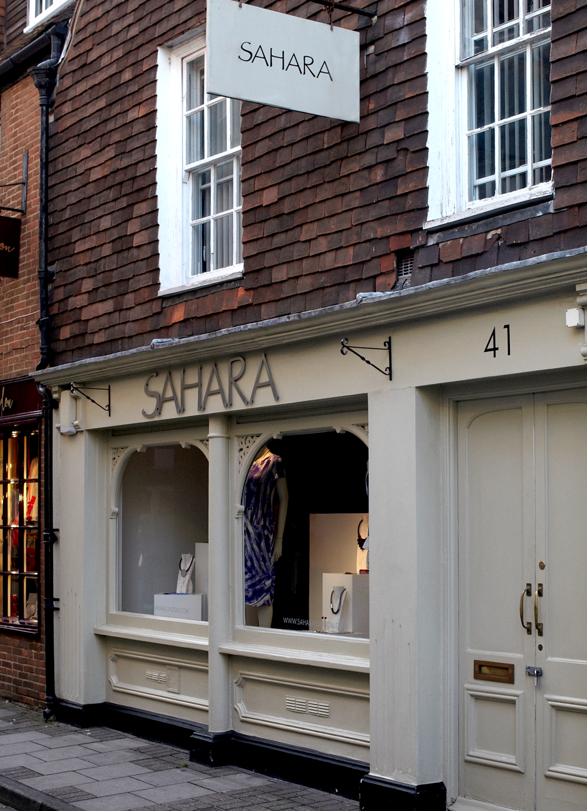 sahara shop front in chichester