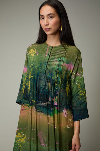 Monet Pleated Dress