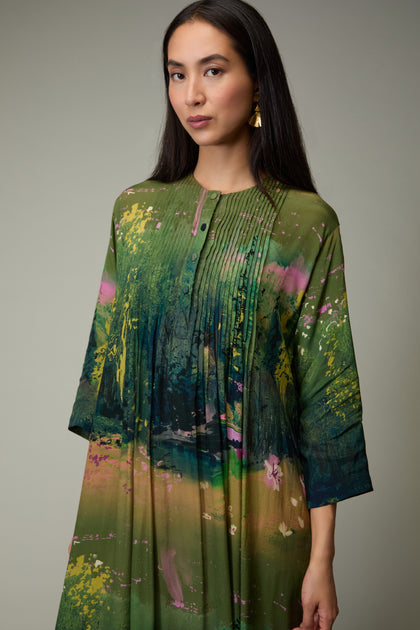 Monet Pleated Dress