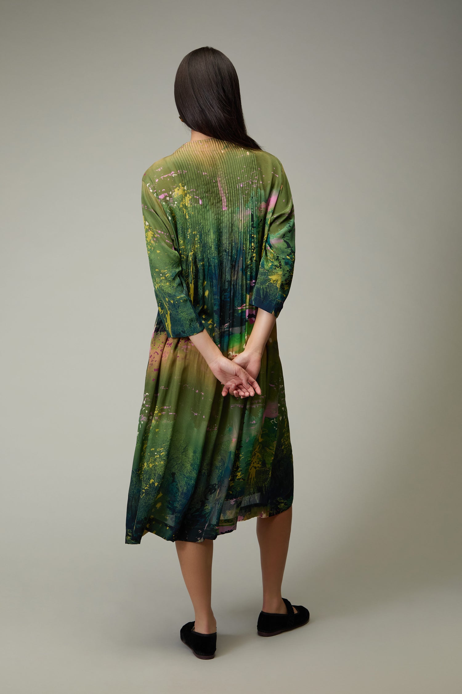 Monet Pleated Dress