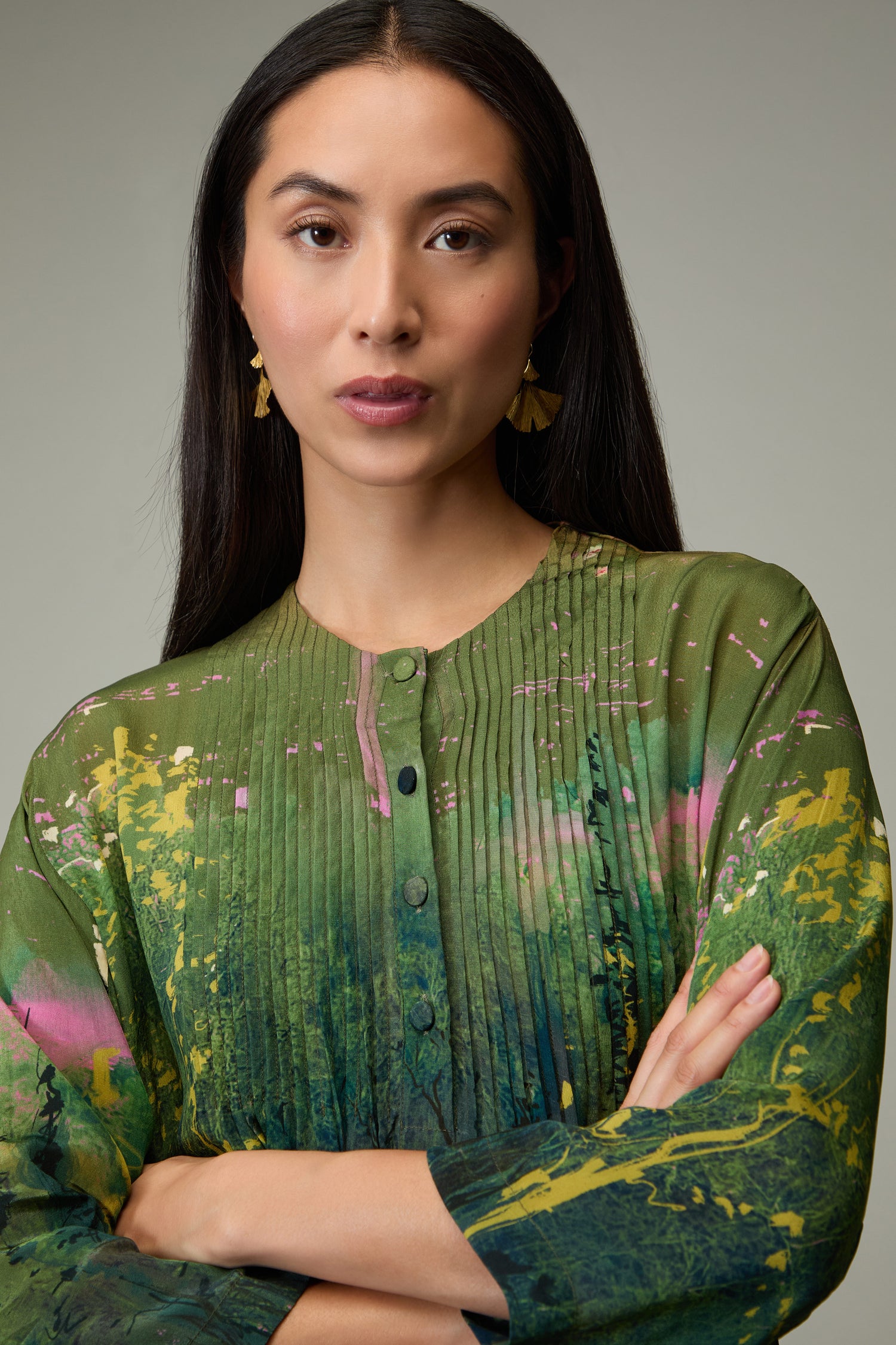 Monet Pleated Dress
