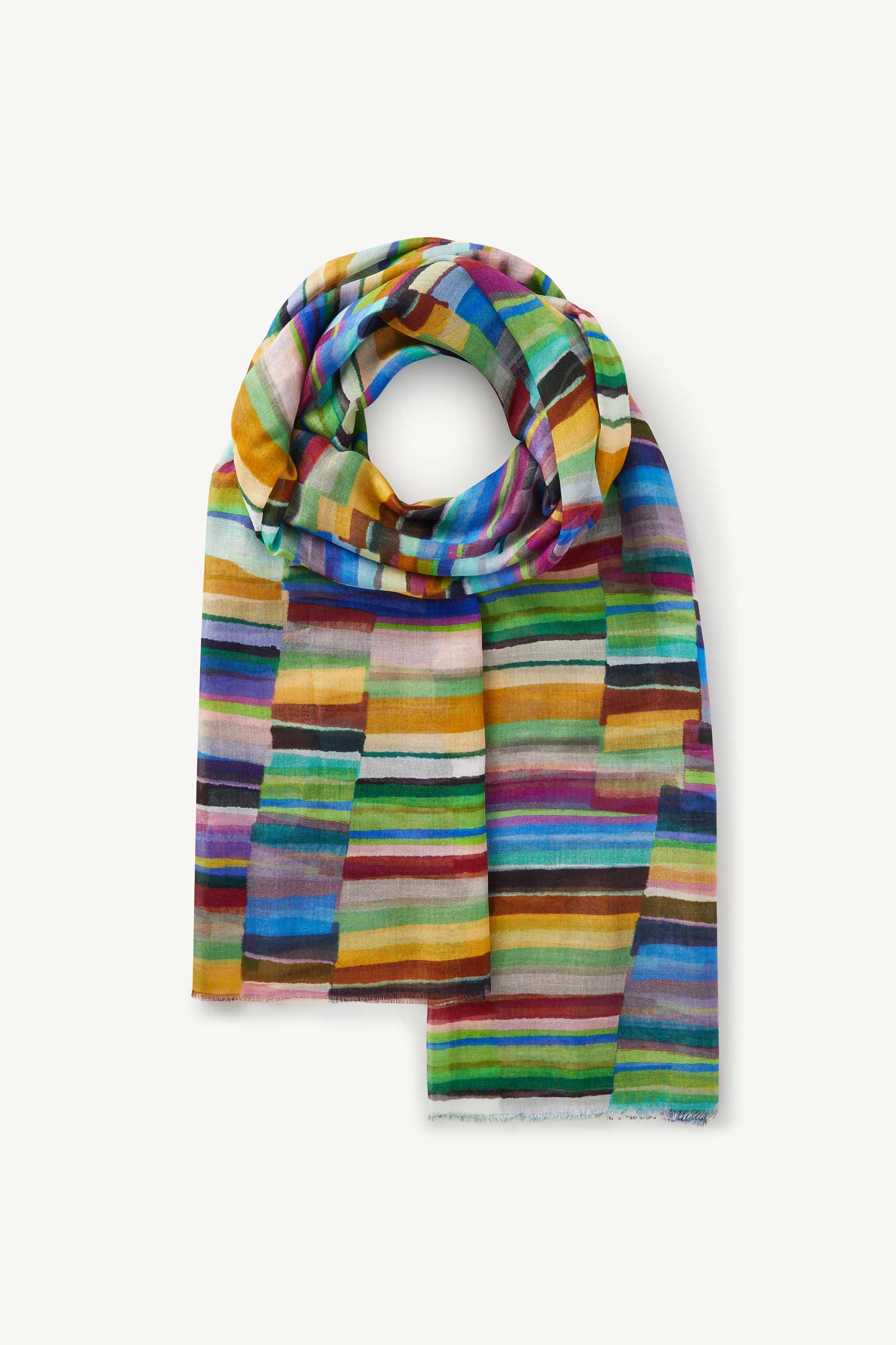 Horizon Stripe Modal Scarf