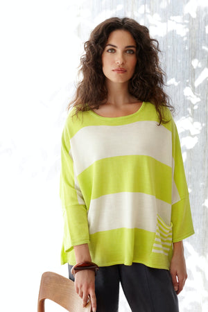 Merino Blend Stripe Sweater