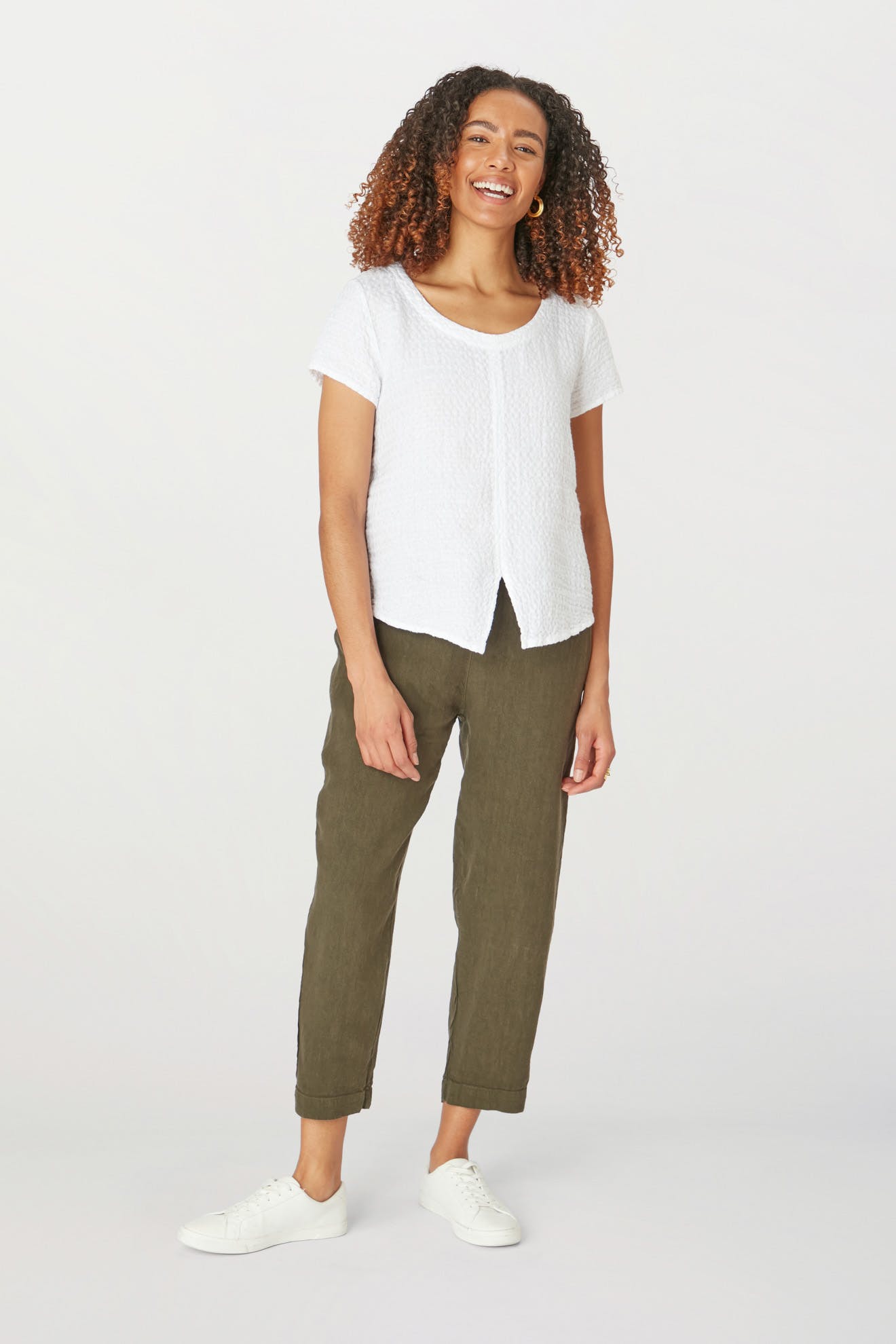 Helena Linen Trousers  Womens Trousers  BUSBY  FOX