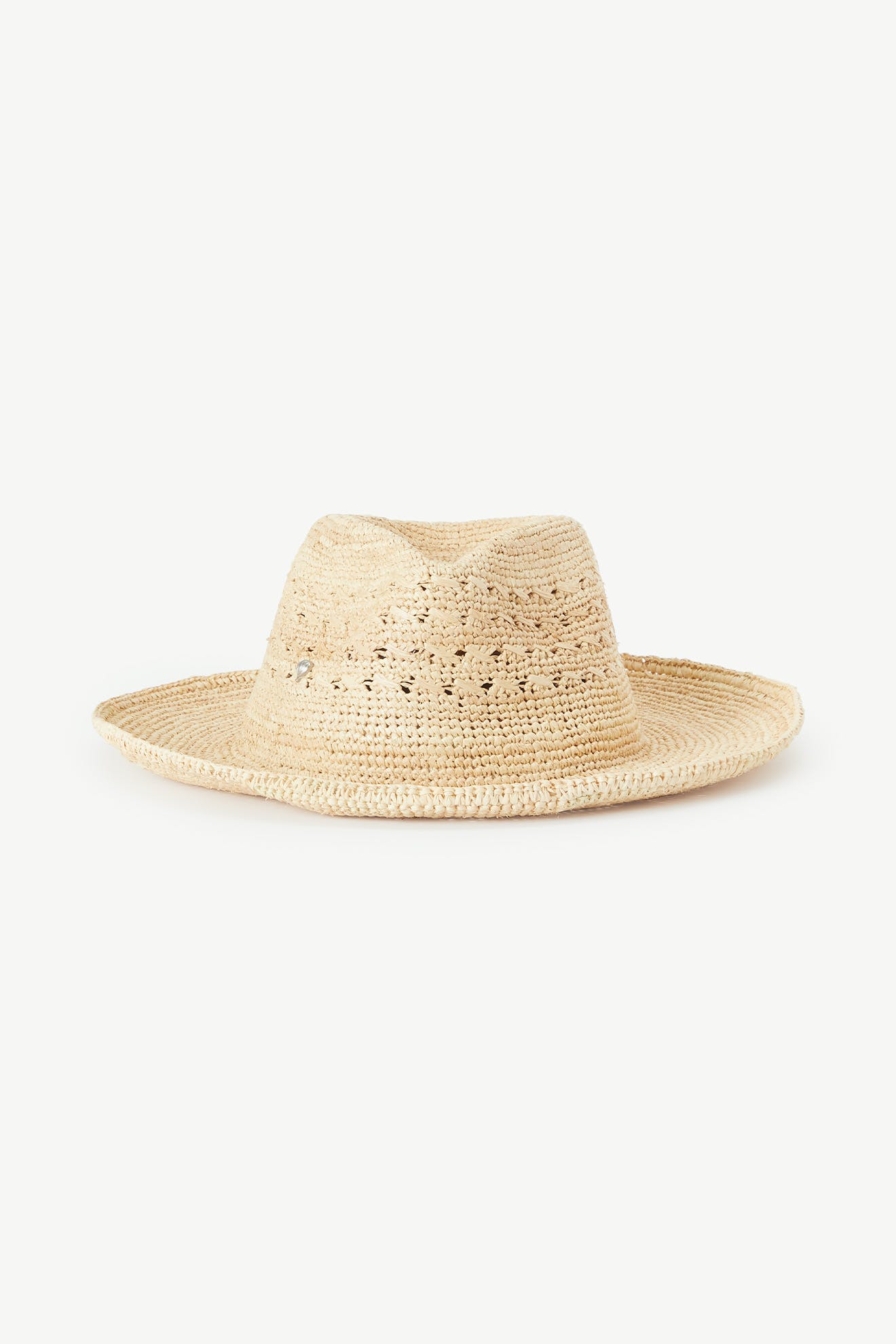 The Chapeau Westosia is a lightweight summer hat featuring a wide brim and close-woven texture, shown against a plain white background.